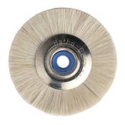 Brosse Circ. Poil de Chèvre, Bague Bleue, 1 Rang, Ø 43 mm