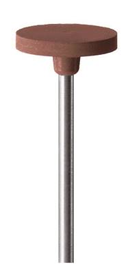 Meulette Caout. Marron Ø 14 Ep 2 mm Plate -S/Tige