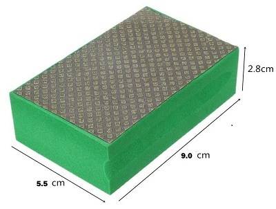 Cabron Diamanté sur Mousse  Gr.400 - 90 x 50 mm