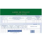 Livre  Registre de Police Achats - Ventes- Vert