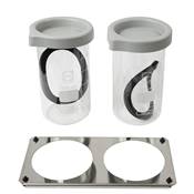 Support Couvercle Inox pour 2 Bechers Pour S30 - S40H