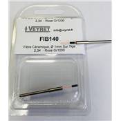 Fibre Céramique, Ø 1.0 mm Sur Tige 2,34  - Rose Gr1200