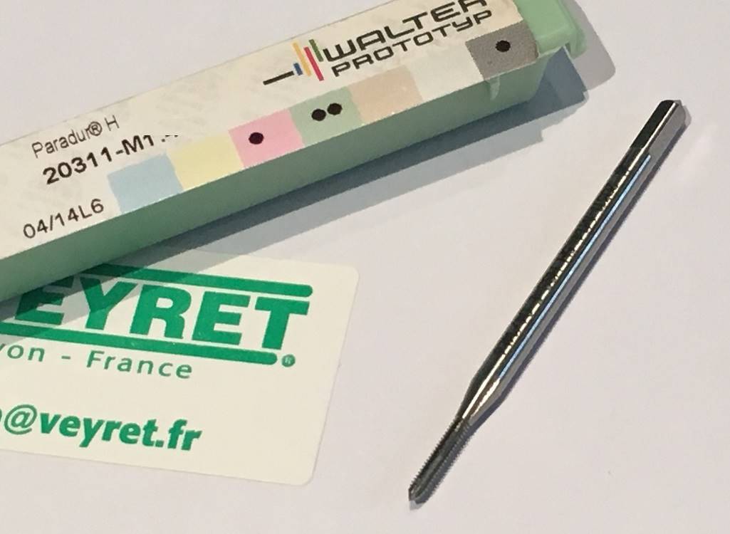 Taraud HSS M45 X 4.0 Mm à Filetage Droit, Revêtu Titane - Pour Taraudage Manuel Ou Machine