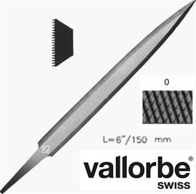 Lime Barrette Vallorbe N°6 - 150mm - Grain 0 - Suisse