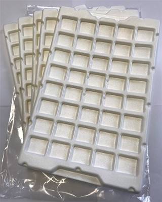 Mousse ( x 5Pcs) Contrôle - 40 Rectangles de 25 x 30 x H 6  mm