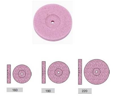 Carborendum Meulette, Ø 16 à 22 mm Rose