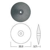 Meulette 410 Noire Souple  L22M - Lentille Ø 22 mm 