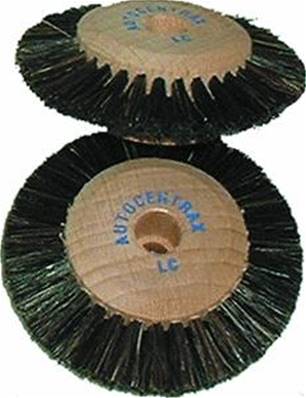 Brosse Circ. Soie Noire, 3 Rangs, Ø 70 mm