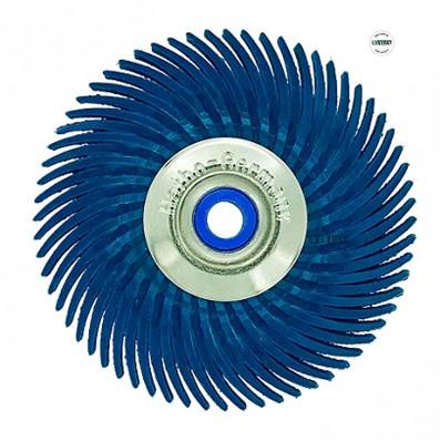 Brosse Araignée, Ø 51 mm x 4R - Bleu Grain 400