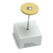 Meulette Céra Gold - Jaune - Plate Ø 25 x Ep 2 mm - S/Tige