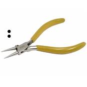 Pince Ronde Effilée,130 mm, Avec Ressort, Jaune