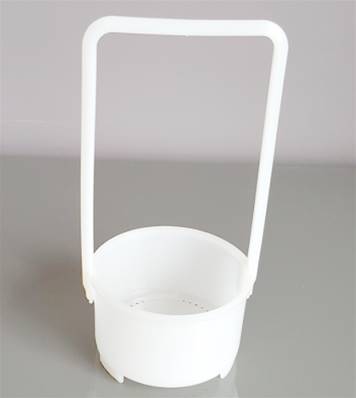 Panier Plastique Circulaire -Ø 78 x H 50 mm +Anse Haut 170