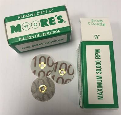 Disque Moores Plastic, Ø 22 -FORT - 1000µ -Bte Verte -50 Pcs 