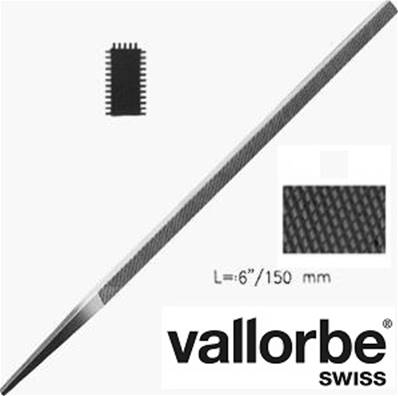 Lime Pilier Mince Vallorbe*N°6 -Grain 0 - 10.5 x 2.4 mm