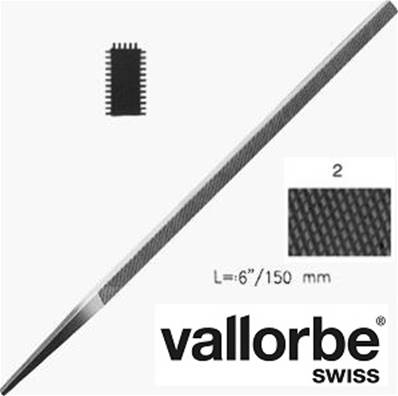 Lime Pilier Très Etroite Vallorbe N°6 -Grain 2 - 4.5 x 2.5 mm