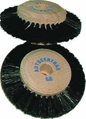 Brosse Circ. Soie Noire 4 Rangs, Ø 75 mm