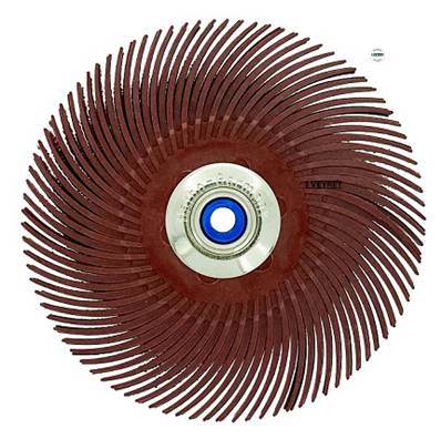Brosse Araignée, Ø 76 mm x 4R - Brique Grain 220