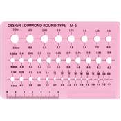 Calibre PlaqueRose Diamant Rondes 34 Trous de 0.11 à 3 Ct