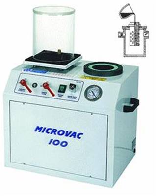 Table de MICROVAC 100 Casting / 11 M3