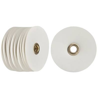 Disque Flexi 100 Pièces, Grain - 10mµ r - Blanc Ø 17mm