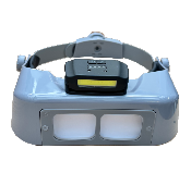 Loupe Frontale avec LED 5x Bino Optiloope