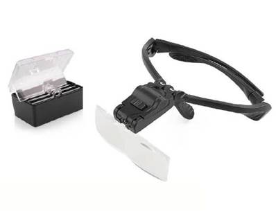 Loupe Lunette LED avec Branche Gross X 3.5-2.5-2.0-1.5-1.0