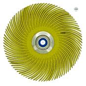 Brosse Araignée, Ø 76 mm x 4R - Jaune  Grain 80