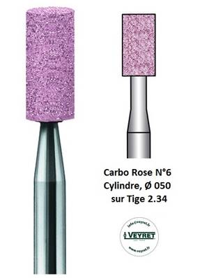 Carbo Rose N°6 Cylindre, Ø 050 sur Tige 2.34