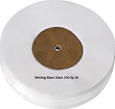Disque Shirting Blanc SHI Ø 150 Ep 20 - 90 feuilles