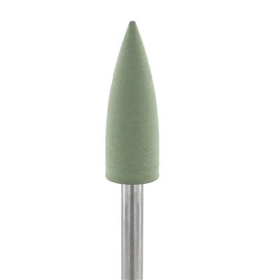 Meulette Caout. Ø 5 mm Cyl Pointue Verte -S/Tige 