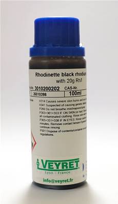 Rhodiage Noir- 2Gr - Bain pour Rhodinette/ 100 ml