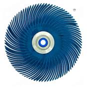 Brosse Araignée, Ø 76 mm x 4R - Bleu Grain 400