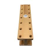 Support 14 Echoppes sur Socle Bois 25 x 7 x H10 Cm