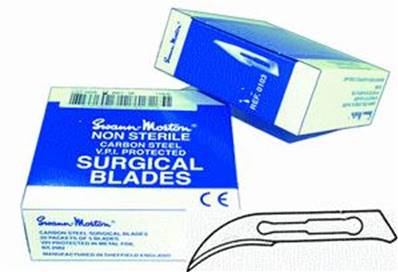 Lames Bistouri N° 12 par Boîte de 100
