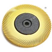 Brosse Araignée, Ø 150 mm x 8R - Jaune  Grain 80
