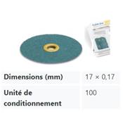 Disque Flexi DIA 100 Pièces, Grain Moyen - Vert Agathe  Ø 17mm