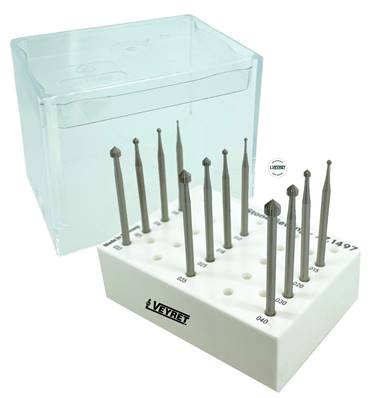 Fraise Q Cyli.Conique - Asst Ø 009 à 040 mm (12pcs)