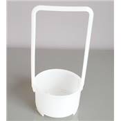 Panier Plastique Circulaire Ø 78 x H 50 mm +Anse 170 mm